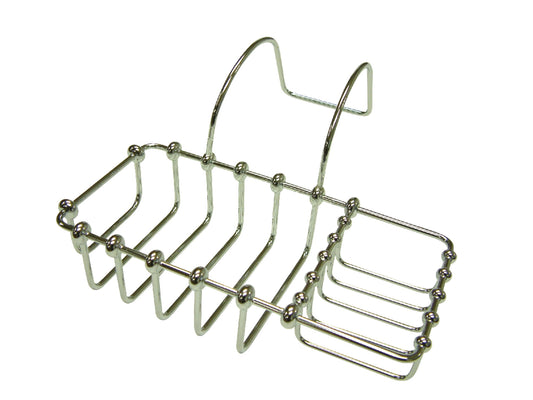Kingston Brass CC2161 8-3/8 Inch Clawfoot Tub Hanging Soap and Sponge Holder in Polished Chrome