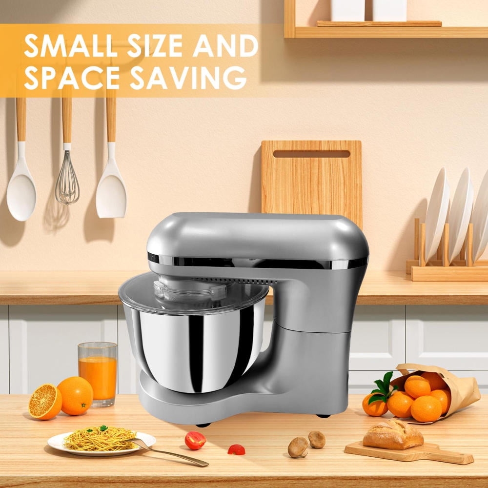 Kitchen Mixers, Electric Stand Mixer with Splash Guard, Portable Design - 6.3qt Tilt-Head Blender for Small Spaces
