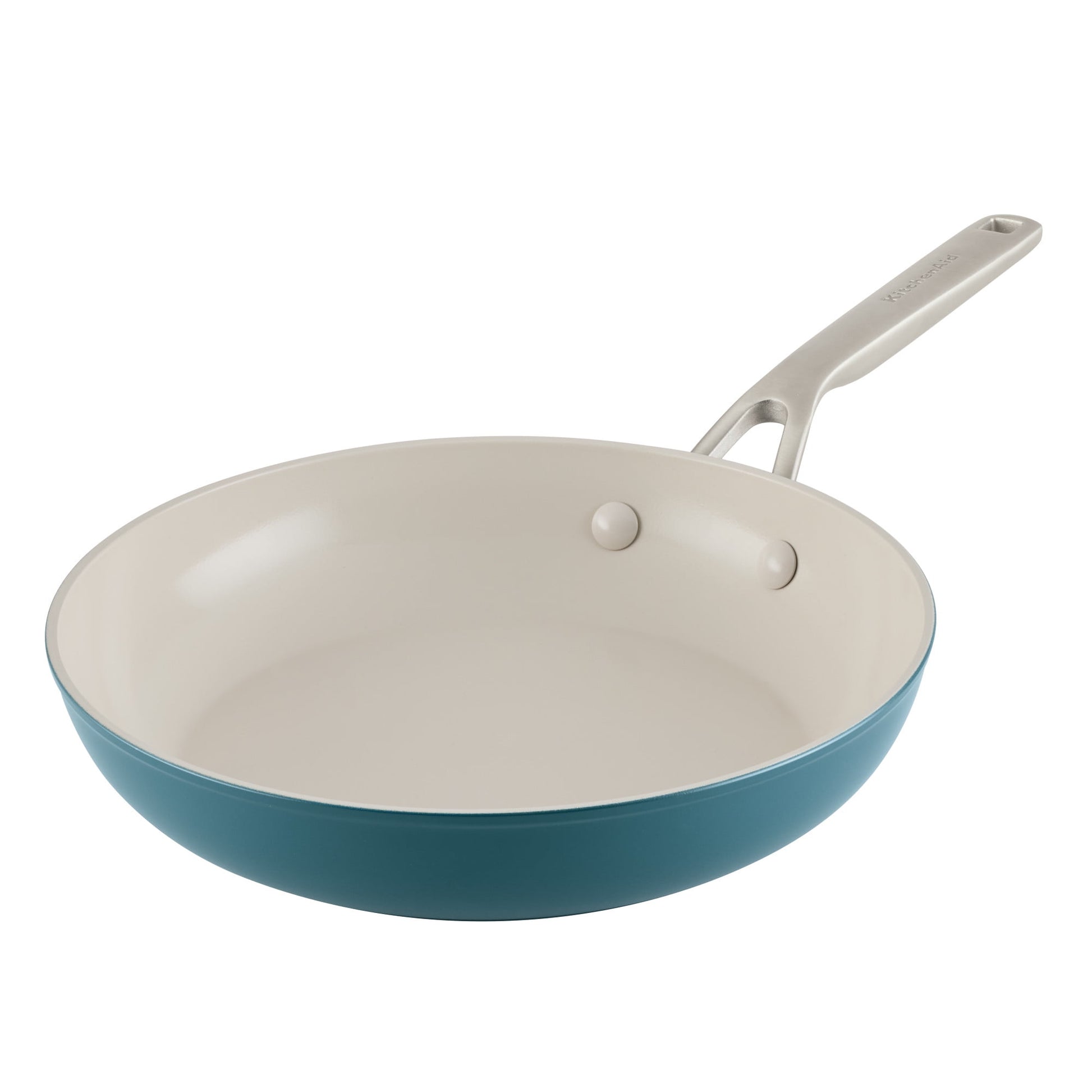 KitchenAid Hard-Anodized 10 Inch Ceramic Induction Skillet, Dishwasher Safe and Oven Safe to 500Â°F, Agave Blue