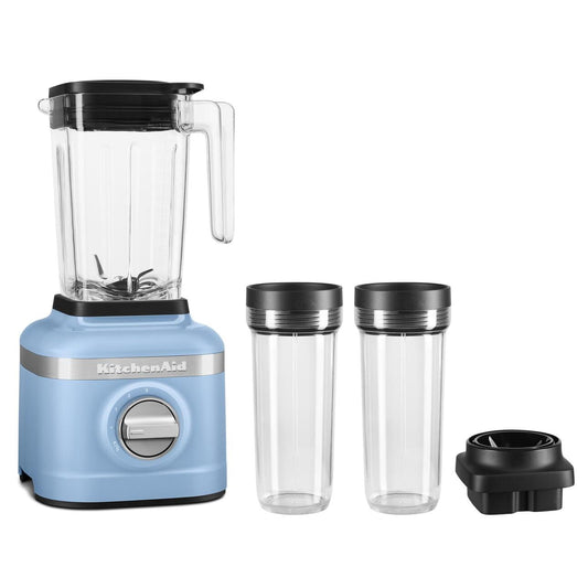 KitchenAid K150 3 Speed Ice Crushing Blender with 2 Personal Blender Jars, Blue Velvet, KSB1332Y