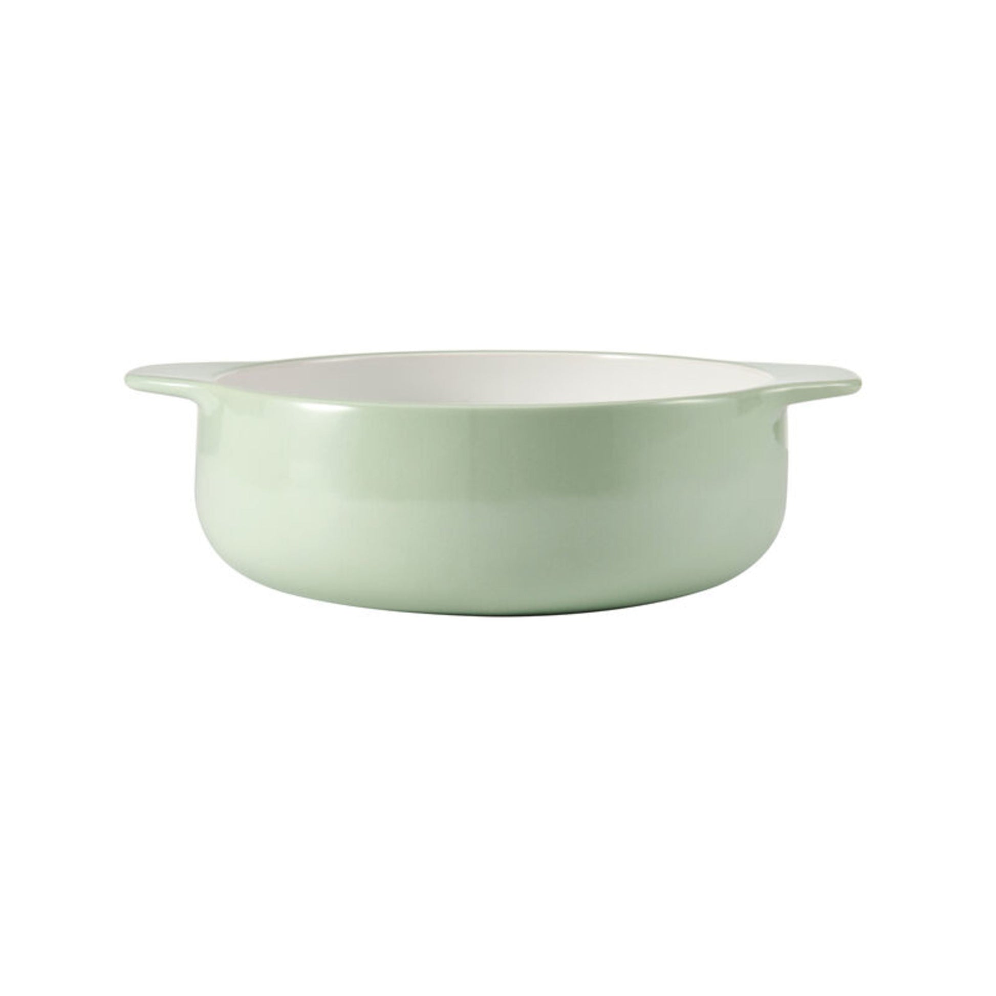 Kitchenaid 2-quart Vitrified Stoneware Round Casserole Baker in Pistachio Green