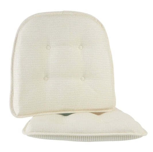 Klear Vu Gripper Non-Slip 15 x 16 Omega Tufted Dining Chair Cushion - Set of 2
