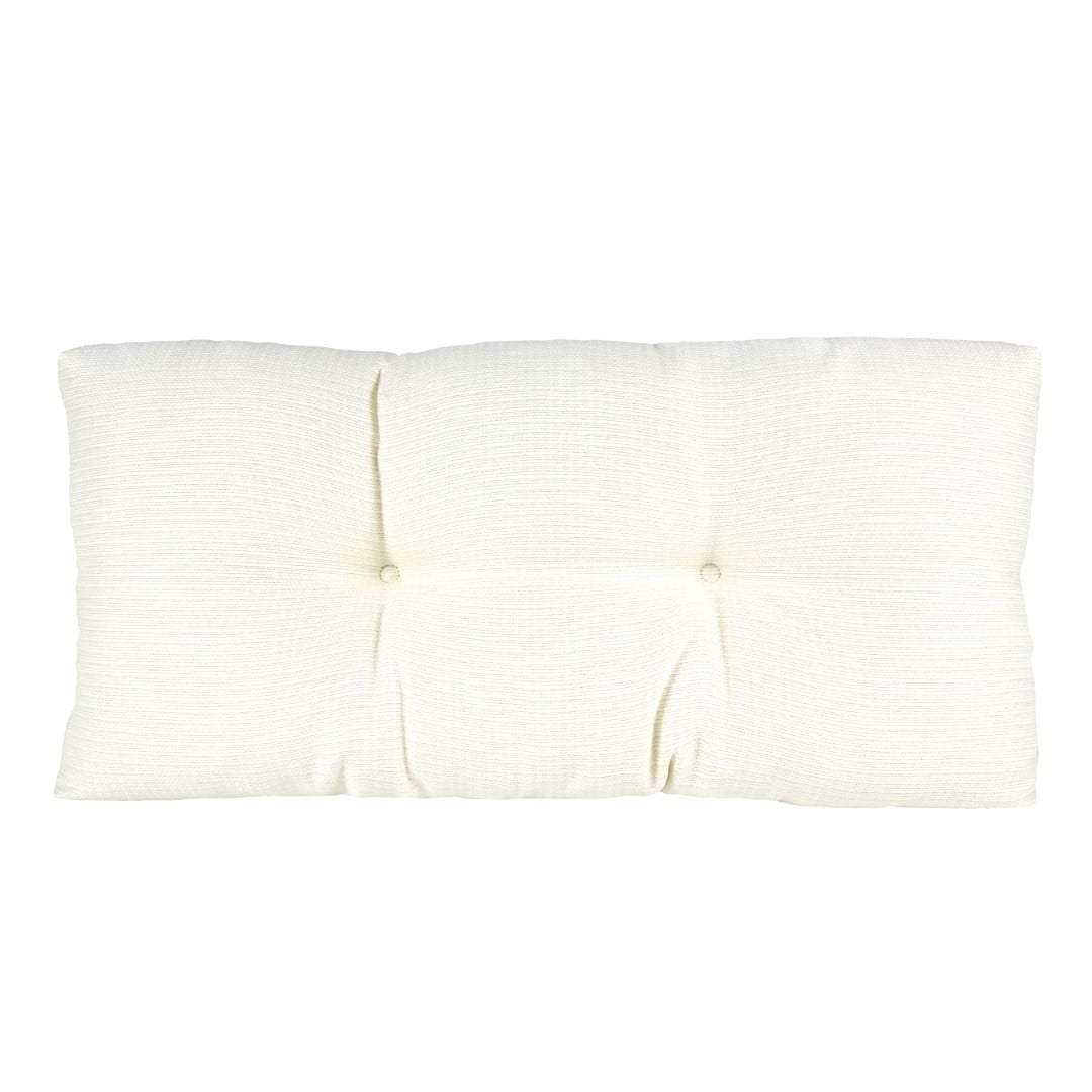 Klear Vu The Gripper Non-Slip Tufted Omega Universal Bench Cushion, 30" x 14 x 3", Ivory