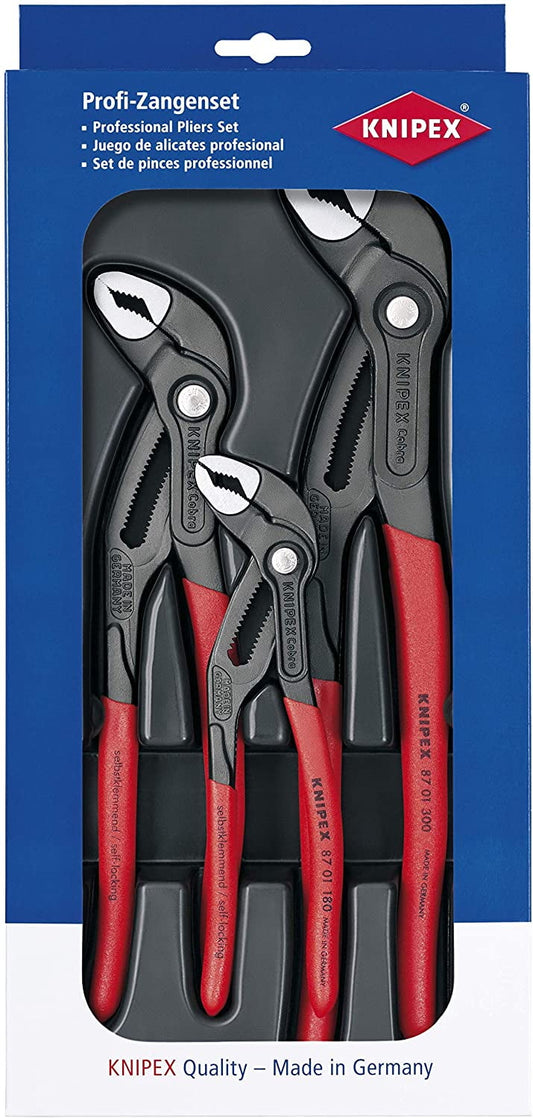 Knipex 00 20 09 V02"Cobra" Pliers Set (3 Piece)