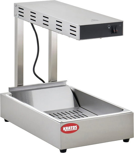 Kratos Commercial French Fry Warmer/Dump Station, Stainless Steel Electric Freestanding Countertop Food Warmer 120V, 1000W (31M-011)