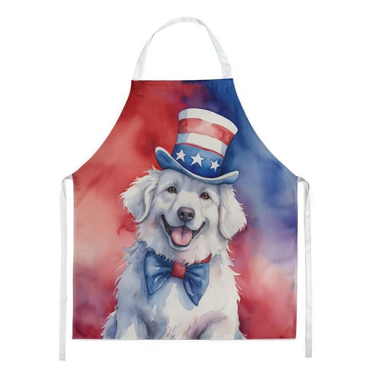 Kuvasz Patriotic American Apron 27 in x 30 in