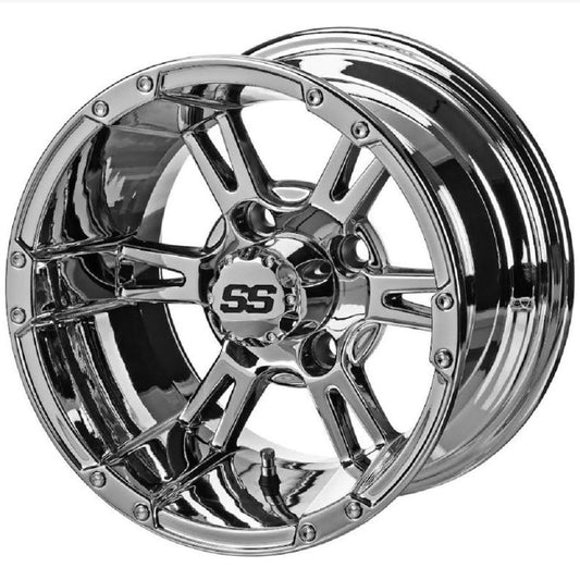 LSI Raptor 12x7 Golf Cart Wheel - Mirror 3+4 [12188]