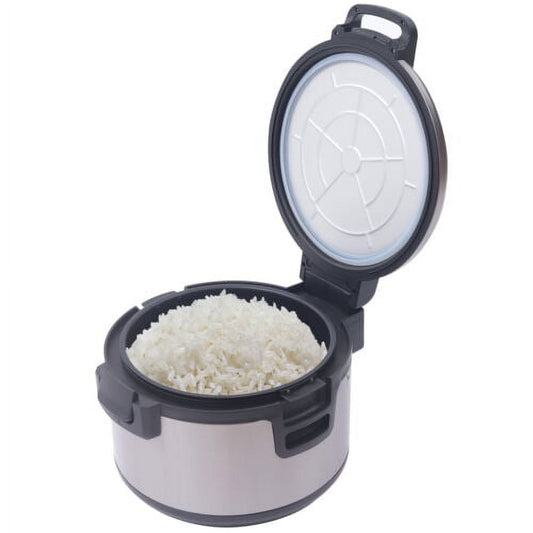 Large 19L 20QT Electric Rice Warmer Cooker Stainless Steel Non-Stick Inner Pot