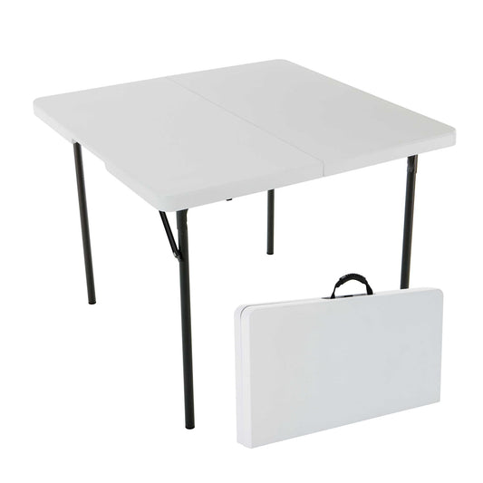 Lifetime 37 in. Square Fold-in-Half Table, Indoor/Outdoor Light Commercial Grade, White (280228)