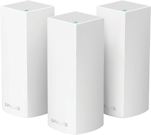 Linksys Velop Tri-Band AC2200 Whole Home WiFi Mesh System, 3-Pack