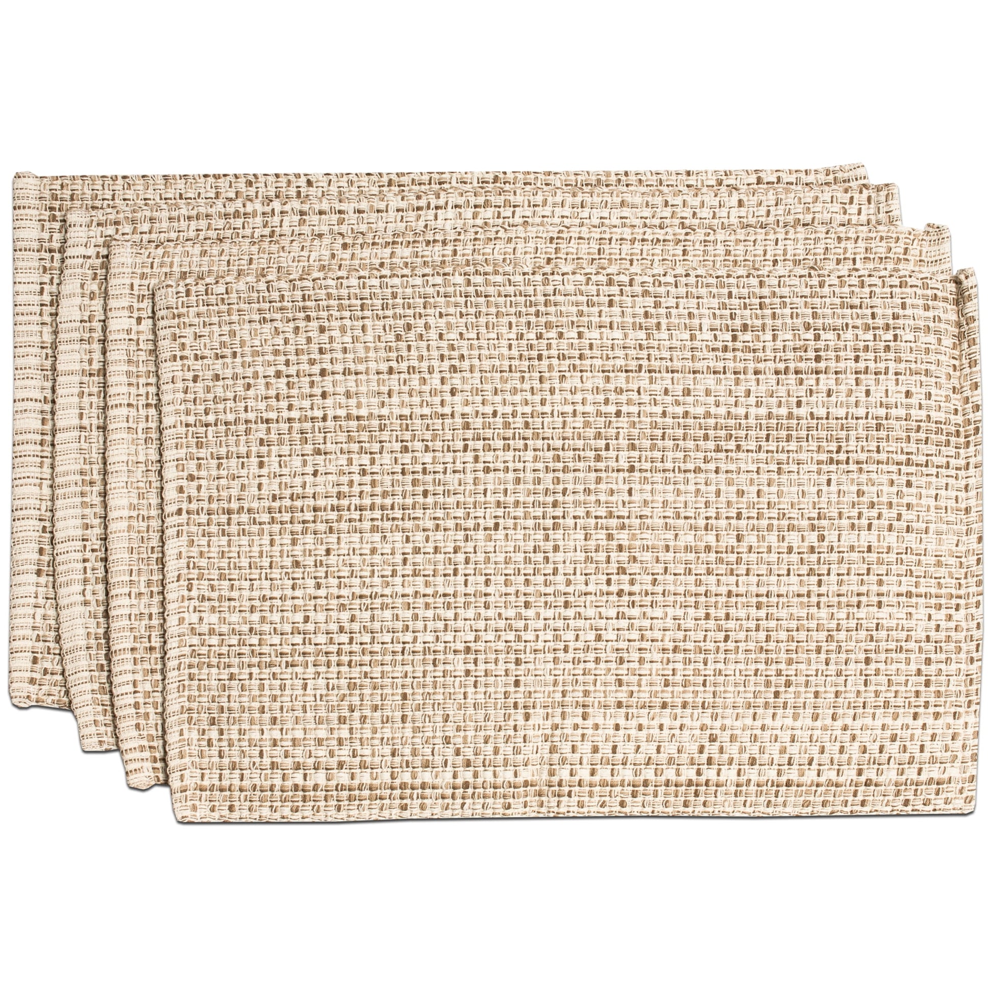 Lintex Trends Collection Mantel Individual Tejido en Dos Tonos 100% AlgodÃ³n 10" x 19" Paquete de 4