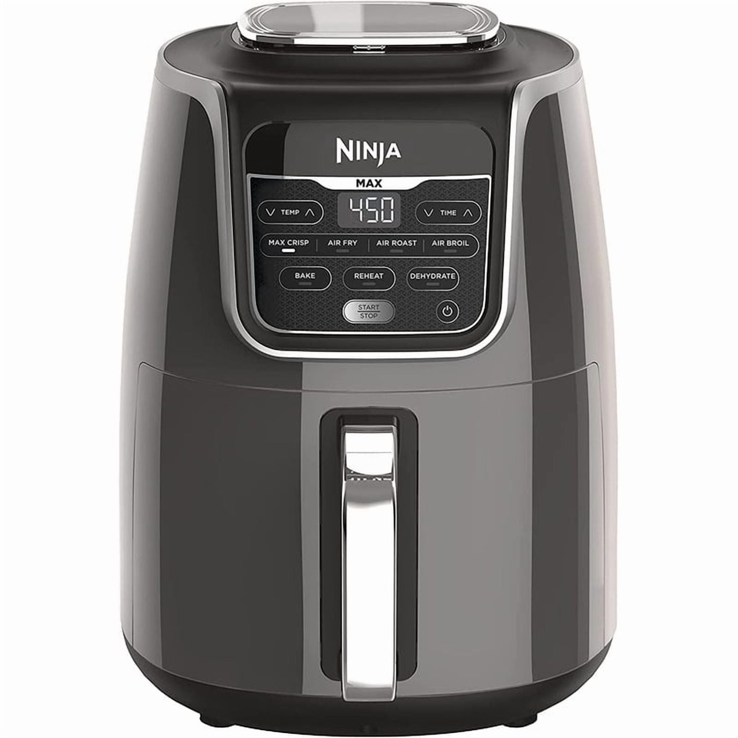 Lodemi AF161 Max XL Air Fryer that Cooks, Crisps, Roasts, Bakes, Reheats and Dehydrates, with 5.5 Quart Capacity, and a High Gloss Finish, Grey