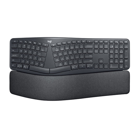 Logitech ERGO Series K860 Wireless Ergonomic Keyboard - Split Keyboard, Wrist Rest - Graphite