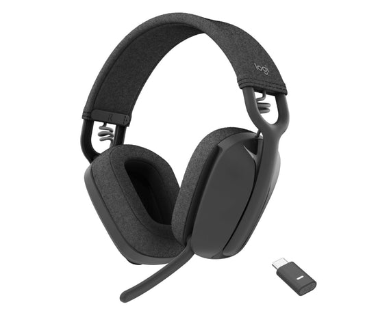 Logitech Zone Vibe Wireless Teams Headset, Graphite, Graphite