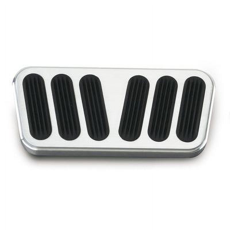 Lokar BAG-6078, 55-57 Chevy Billet Power Brake Pedal Pad W/Rubber Performan