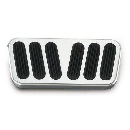 Lokar BAG-6078, 55-57 Chevy Billet Power Brake Pedal Pad W/Rubber Performan