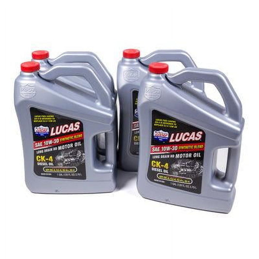 Lucas Oil 10282, Synthetic Blend 10W30 Diesel Oil Case 4 X 1Gal Performance