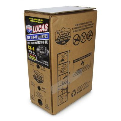 Lucas Oil 18014, Sae 15W40 Ck-4 Truck Oil 6 Gallon Bag In Box Performance