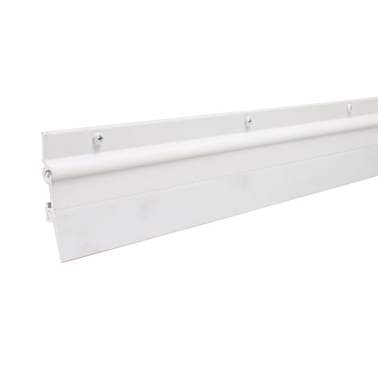 M-D Building Products 07237 36 in. Silver Aluminum and Vinyl Flex-O-Matic Screw-on Door Sweep