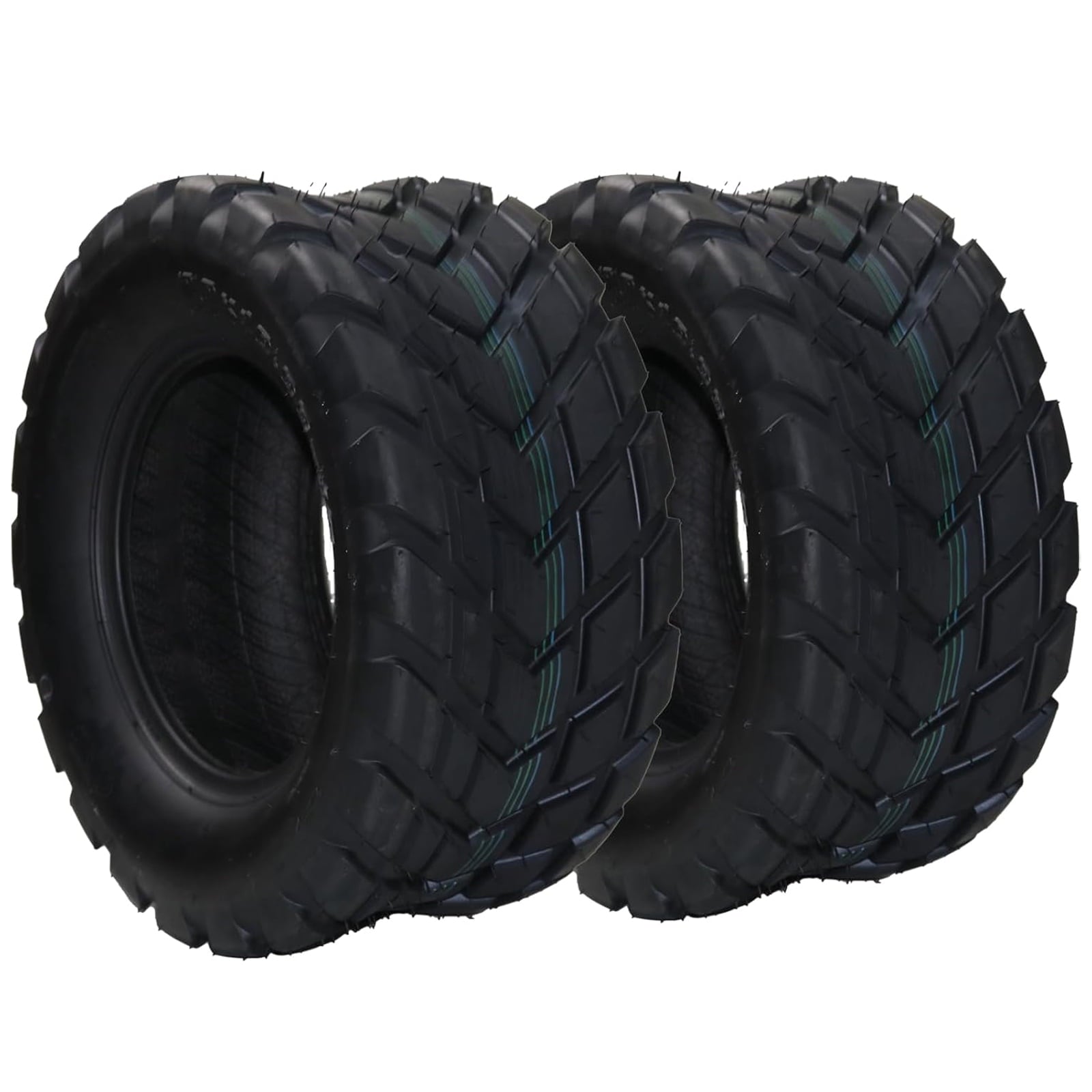 M optimized 18x9.50-8 ATV Tires, 4PR All Terrain 18x9.50-8 TL ATV UTV Trail Sand Mud Off-Road Tires, Tubeless, Set of 2, Black