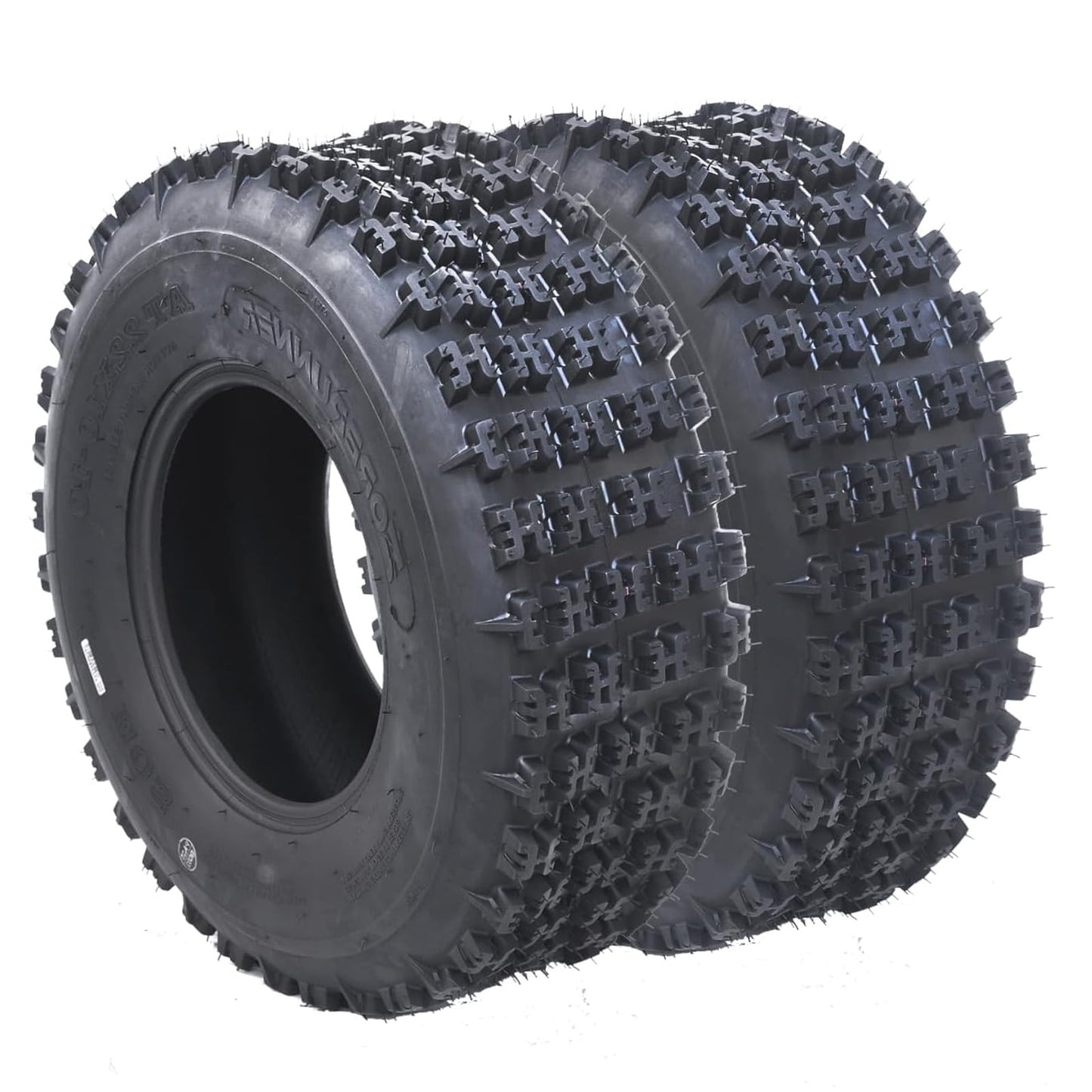 M optimized 20x10-10 ATV Tires, 4PR All Terrain 20x10-10 TL ATV UTV Trail Sand Mud Off-Road Tires, Tubeless, Set of 2, Black