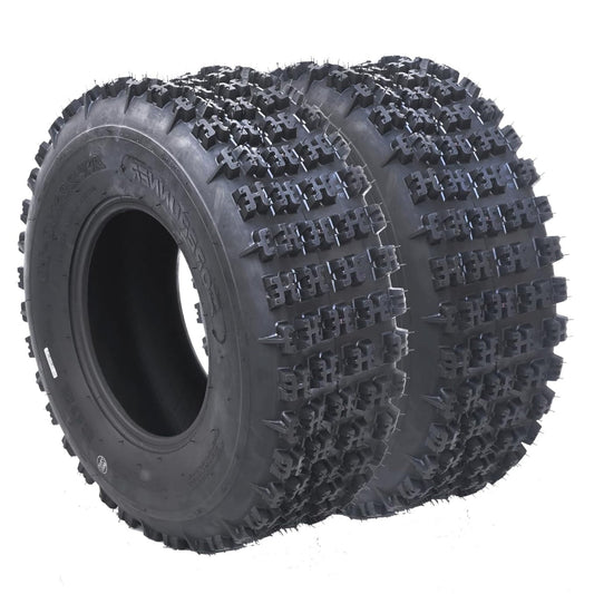 M optimized 20x10-10 ATV Tires, 4PR All Terrain 20x10-10 TL ATV UTV Trail Sand Mud Off-Road Tires, Tubeless, Set of 2, Black