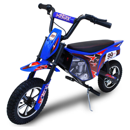 M8TRX Blue 24V Electric Dirt Bike, Ride on Toy Motorcycle for Kids and Teens