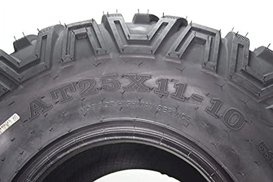 MASSFX QL ATV UTV 25x11-10 Single Rear Tire 25" 25x11x10 6Ply
