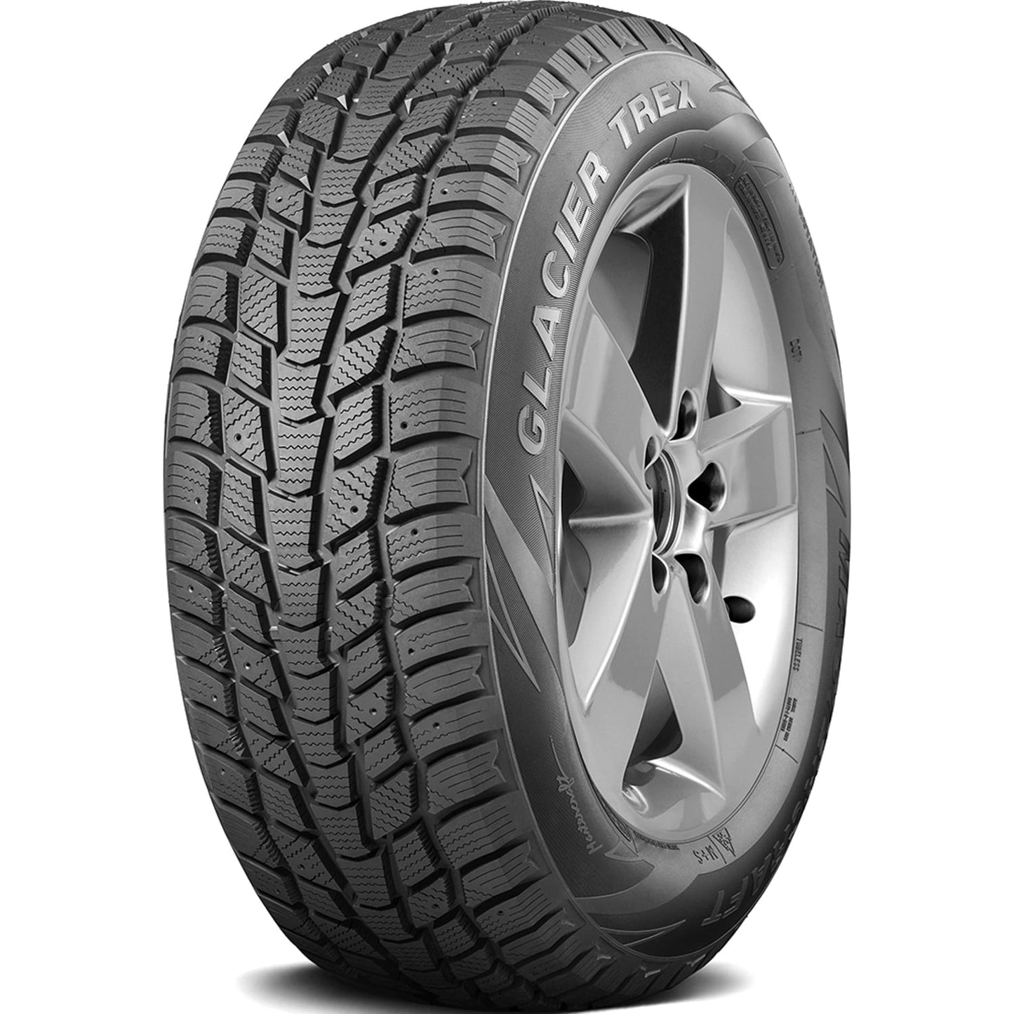 MASTERCRAFT GLACIER TREX 235/50R18 97T BW WINTER TIRE Fits: 2013-19 Ford Escape Titanium, 2013-15 Chevrolet Malibu LTZ