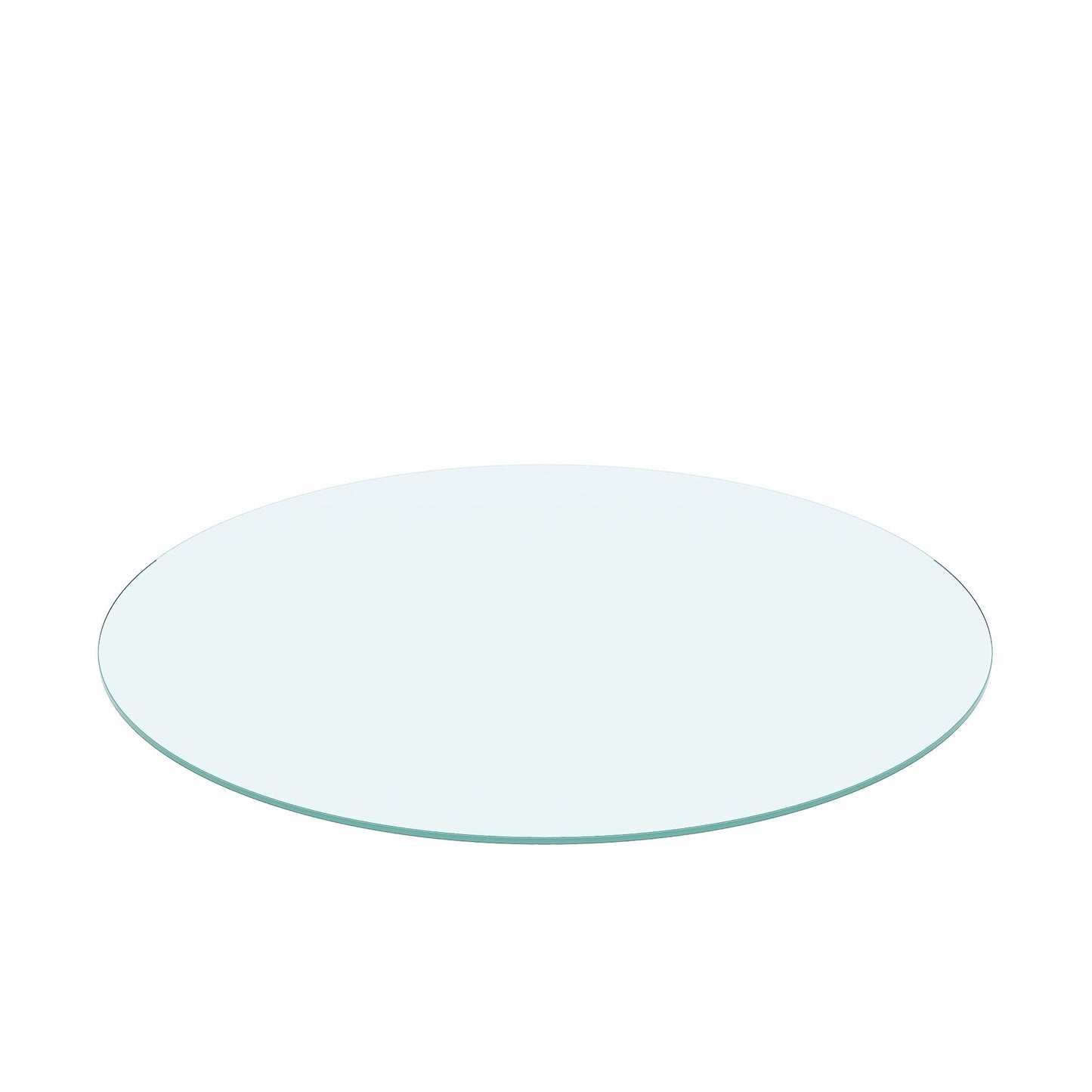 MAYEERTY 30in Round Clear Glass Table Top, 0.24in Thick Replacement Glass Cover, Heat Scratch Impact Resistant for Dining Coffee Patio Bistro Hotel Lobby Office Conference Table