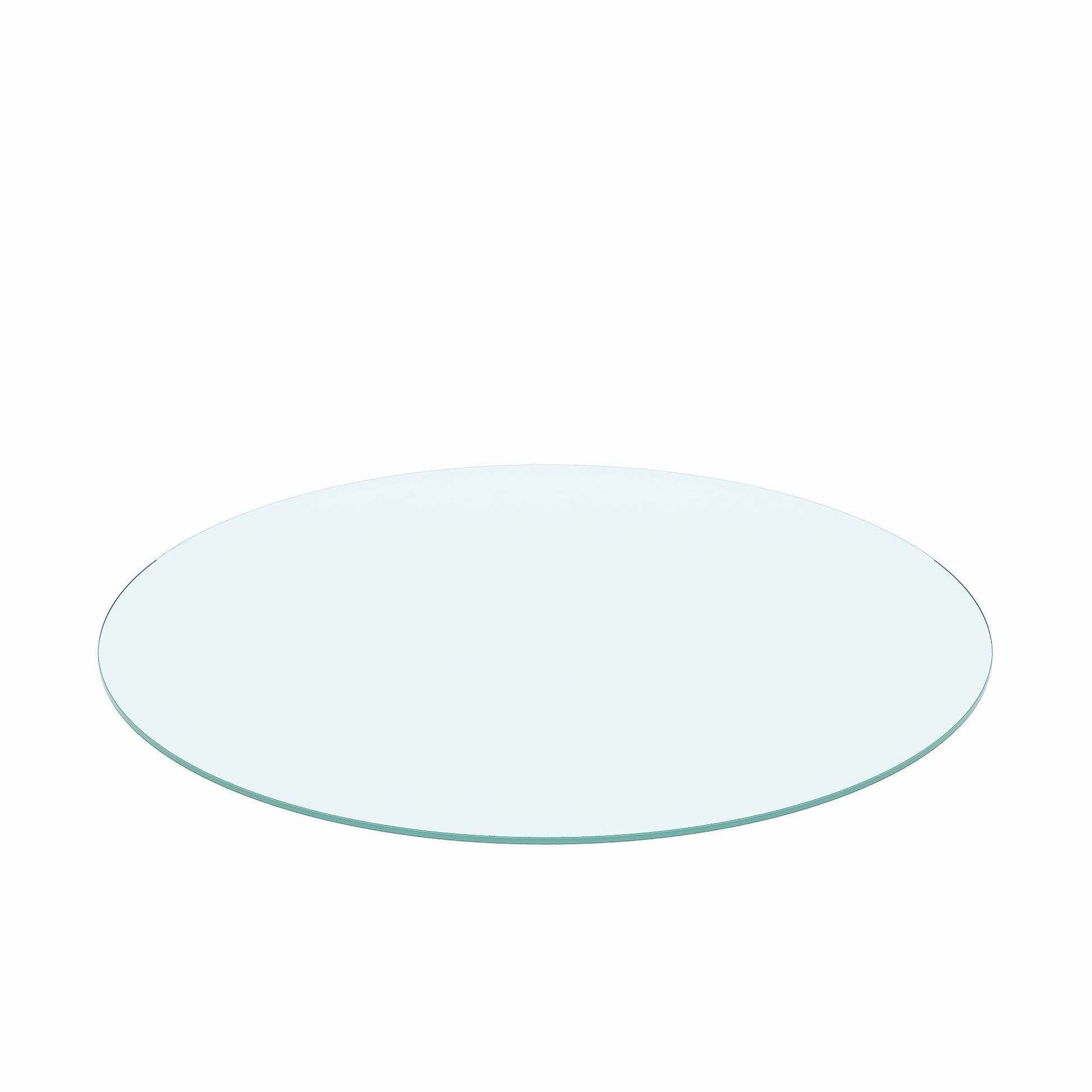 MAYEERTY 30in Round Clear Glass Table Top, 0.24in Thick Replacement Glass Cover, Heat Scratch Impact Resistant for Dining Coffee Patio Bistro Hotel Lobby Office Conference Table