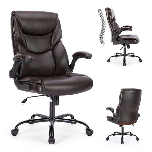 MAYEERTY Armless Office Desk Chair, Fabric Padded Modern Swivel,Height Adjustable Wide Seat Computer Task Vanity Chair for Home Office,Mid Back Accent Chair,Green