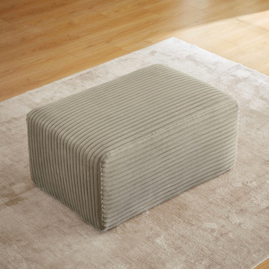 MAYEERTY Boneless Ottoman, 35Ã—24" Footrest for Cloud Sectional Sofa, Living Room & Apartment, Camel