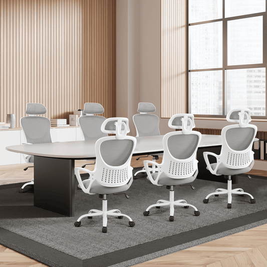 MAYEERTY Ergonomic Office Chair for Standing Desk with Adjustable Height, Computer Desk Chairs, Black