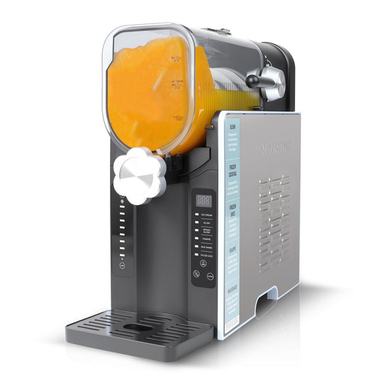 MIRASTON Slushie Machine for Home with Self-Cleaning, No Ice Needed, 6 Preset Programs, 200W