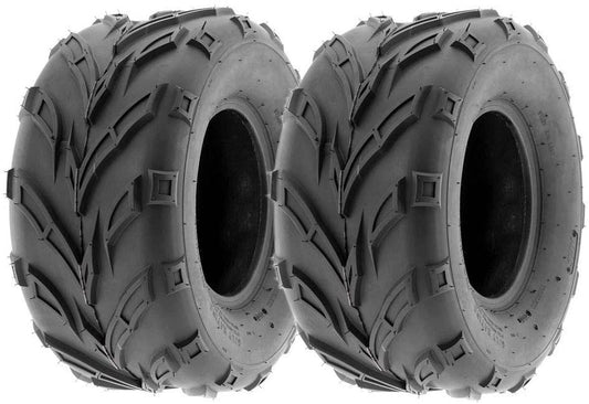 MMG Set of 2 ATV Tubeless Type Tires Size: 145/70-6 (14.5x7x6) (P133)