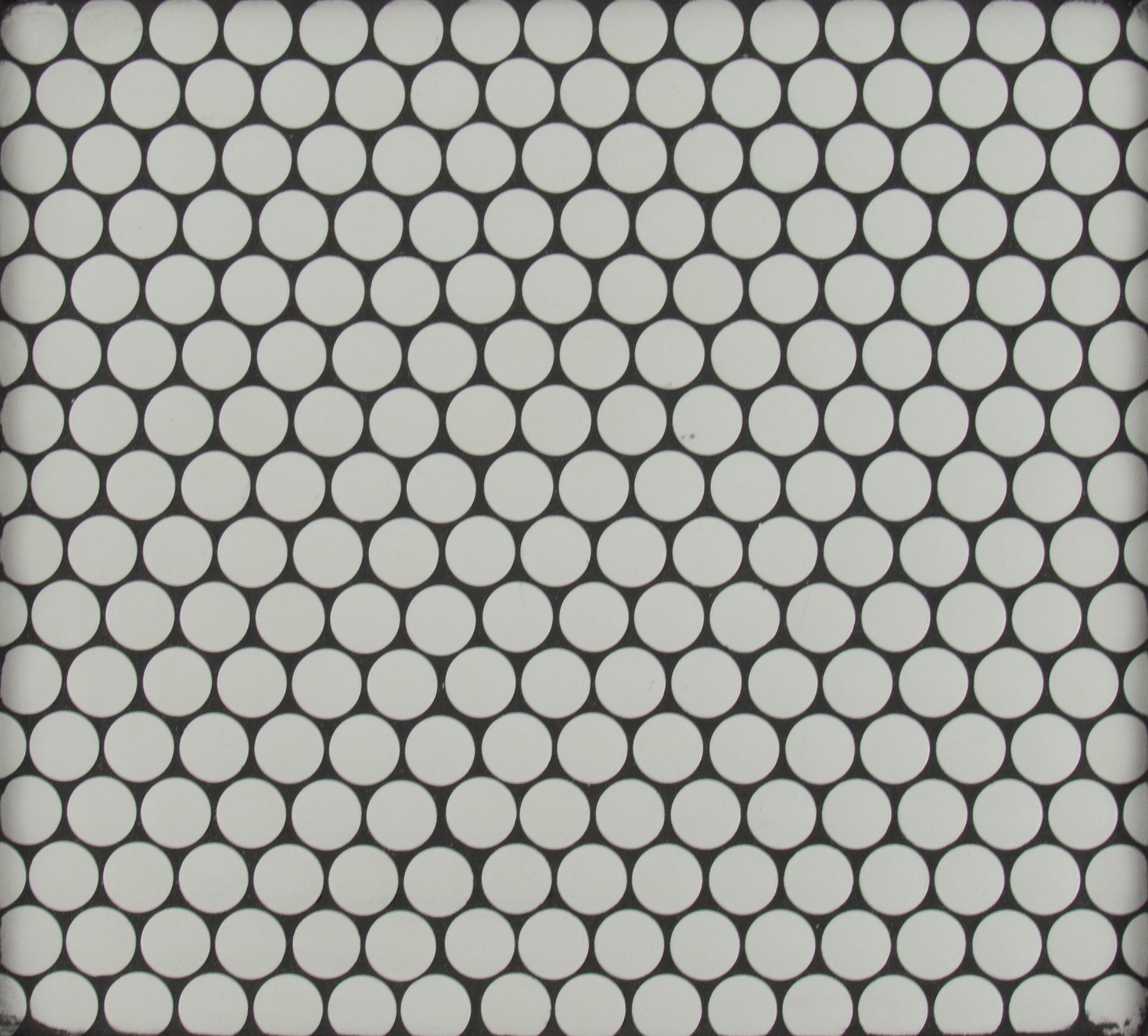MSI Penny Round Bianco 11.3 in. x 12.2 in. x 6 mm Ceramic Mesh-Mounted Mosaic Tile (14.36 sq. ft. / case)