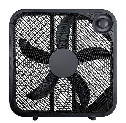 Mainstays 20-inch 3-Speed Box Fan, Black, FB50-16HBV