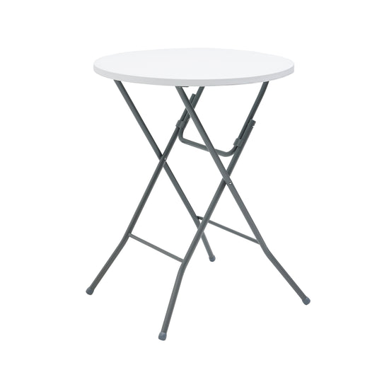 (2 pack) Mainstays 31" Round High-Top Folding Table, Walnut