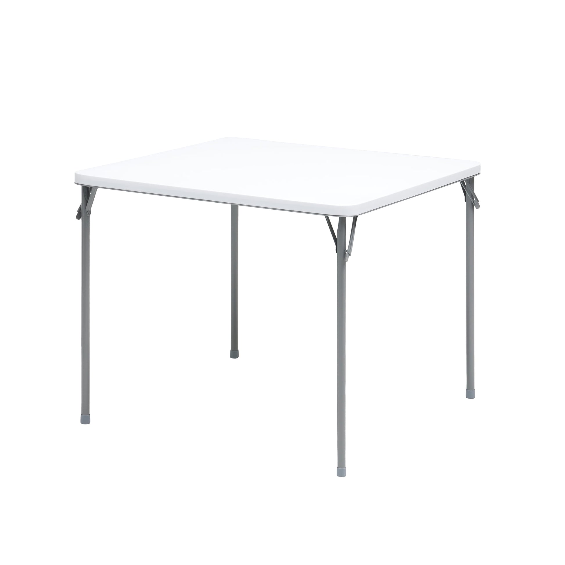 Mainstays 34" Fixed Table Top Folding Legs Card Table, White
