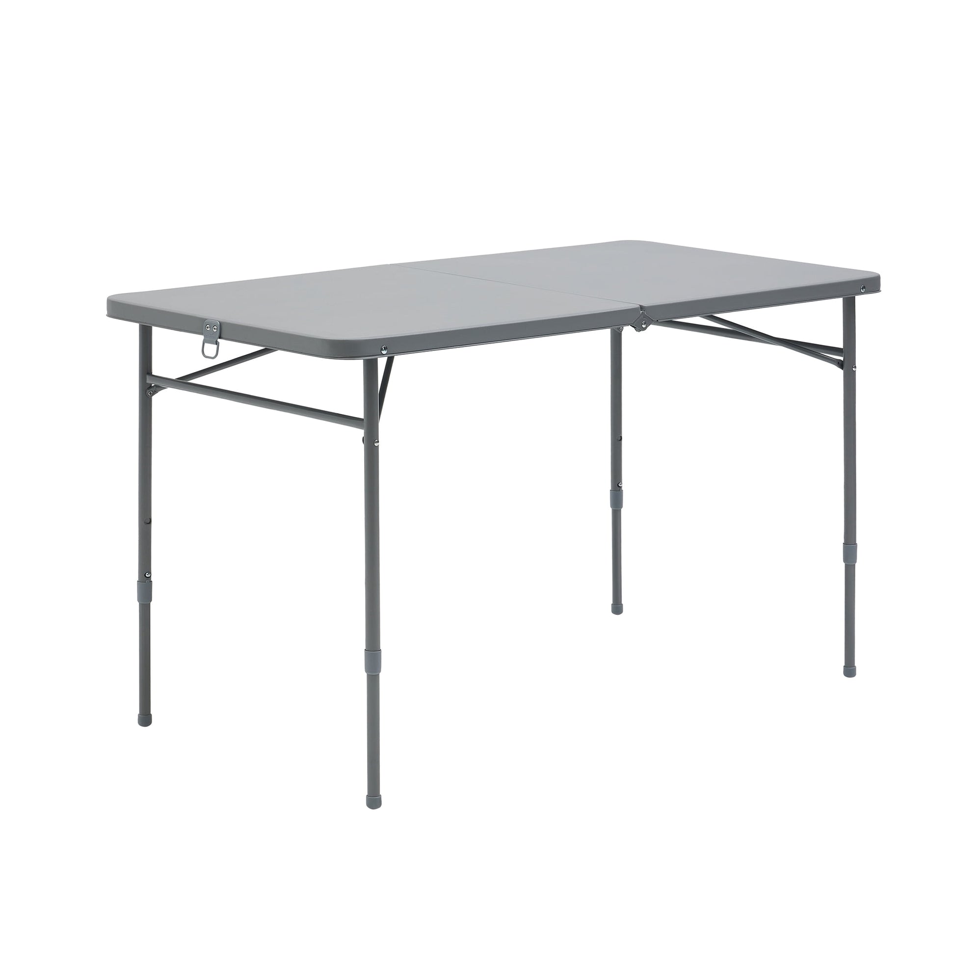 Mainstays 4' Adjustable Height Centerfold Folding Table, Gray