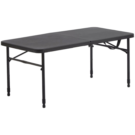 Mainstays 40" Adjustable Height Centerfold Folding Table, Black