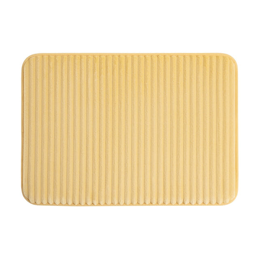 Mainstays Golden Curry 2-Piece Performance Foam 20"x 32" Bath Rug Set