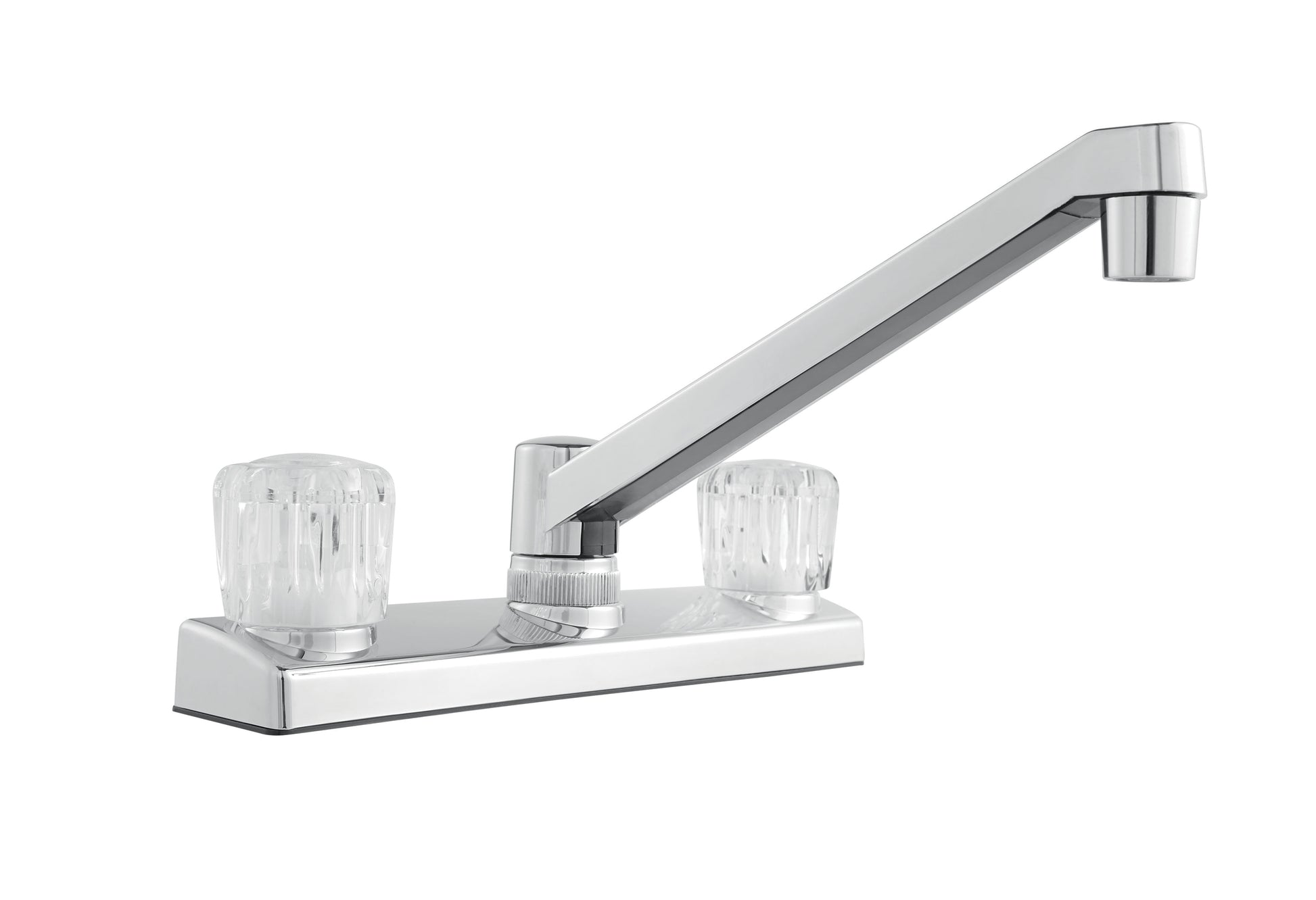 (2 pack) Mainstays Kitchen Faucet with Dual Acrylic Handles, Chrome Finish, Nonmetallic Body