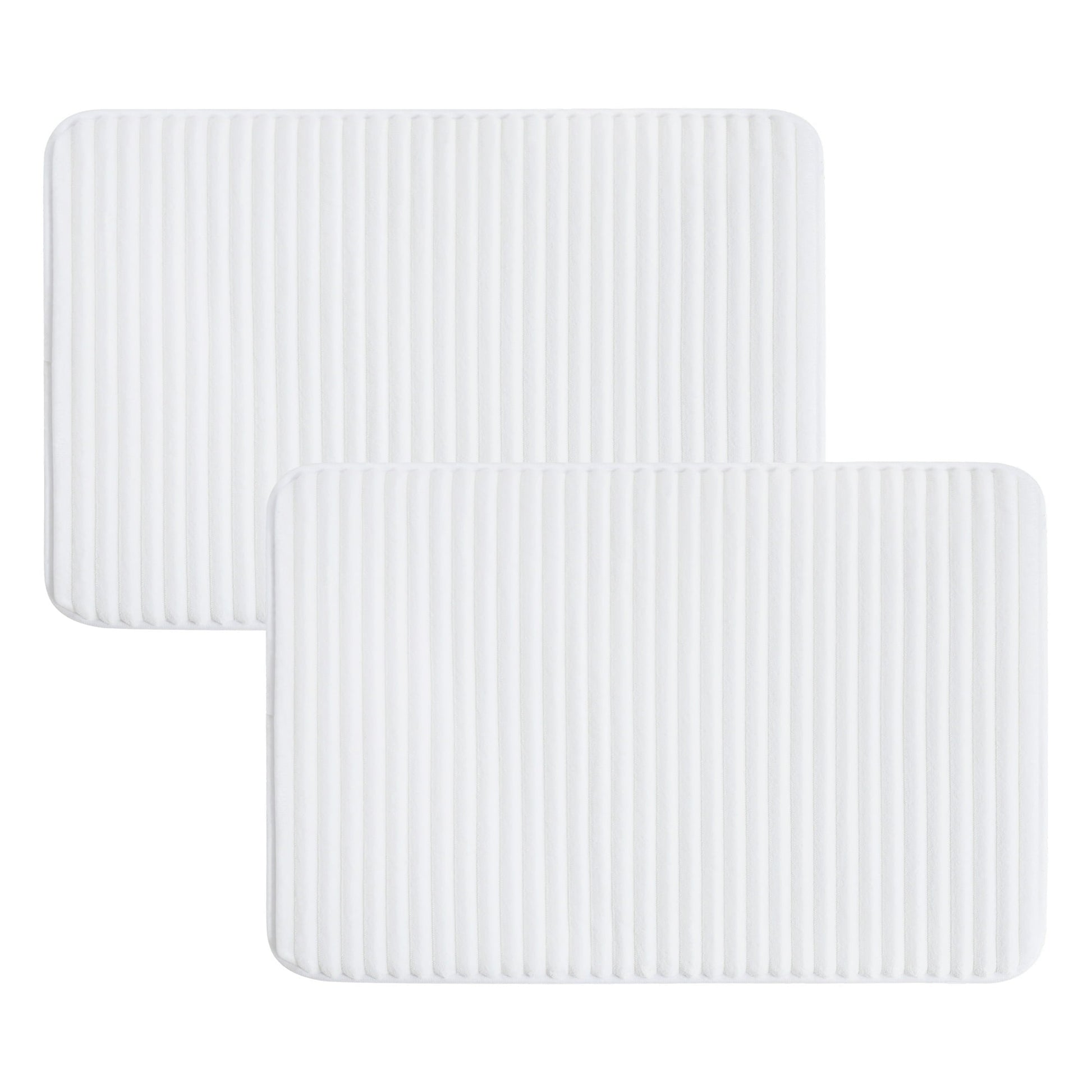 Mainstays White 2-Piece Performance Foam 20"x 32" Bath Rug Set