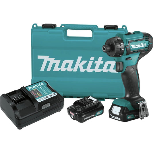Makita FD10R1 12V max CXT Lithium-Ion Hex Brushless 1/4 in. Cordless Drill Driver Kit (2 Ah)