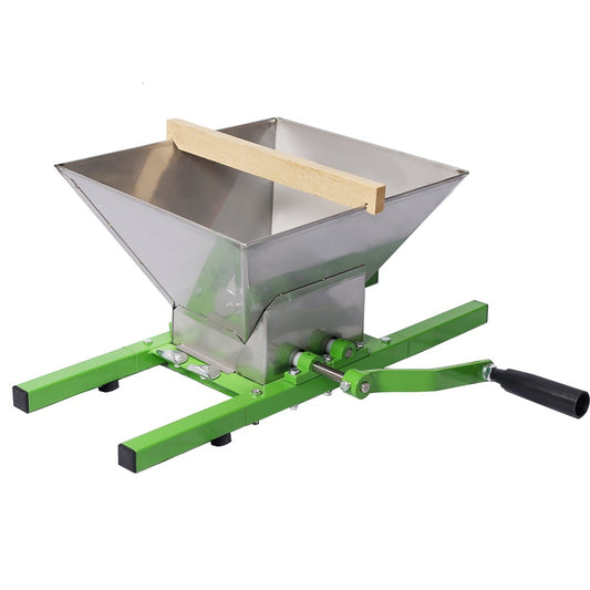 Manual Juicer Grinder, 7L/1.85 Gallon Portable Fruit Scratter Pulper, Fruit and Apple Crusher, Stainless Steel Fruit Crusher, for Wine and Cider Pressing