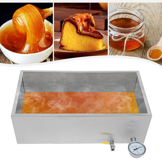 Maple Syrup Evaporator Pan 304 Stainless Steel with Valve and Thermometer