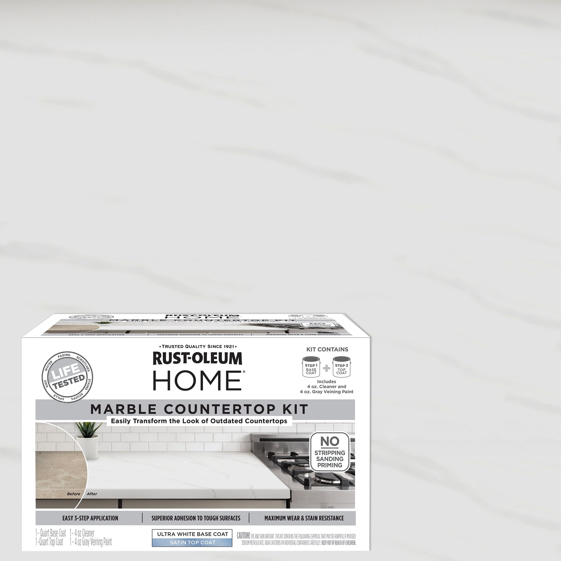 Marble, Rust-Oleum Home Marble Countertop Coating Kit, 1 Pack