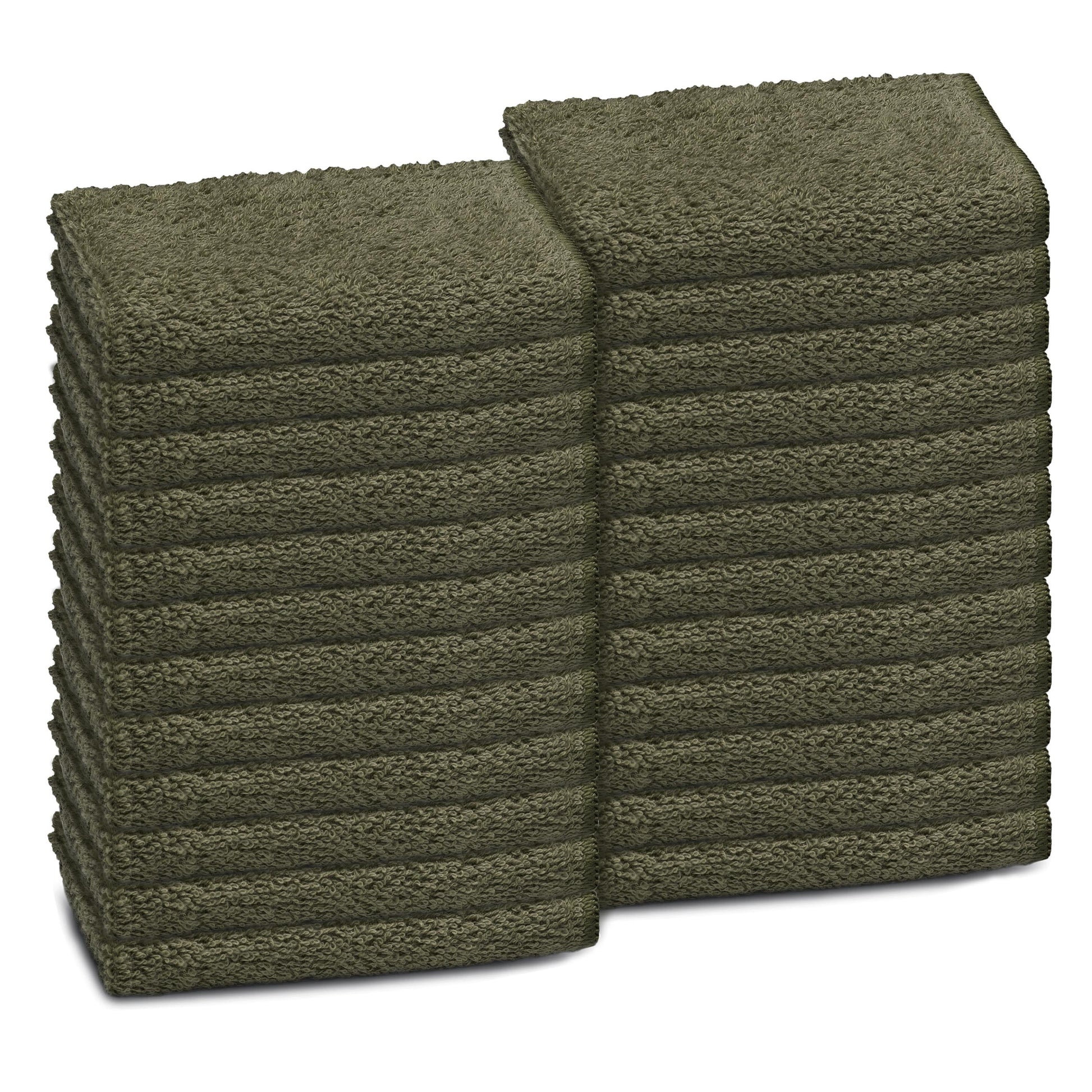 Martex Commercial Basic Khaki 24 Wash Cloth Pack